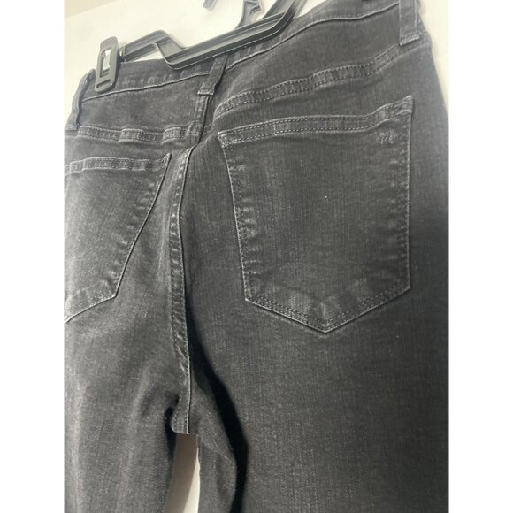 Madewell Womens 10" High-Rise Skinny Jeans Size 26 Black Denim - Picture 6 of 14